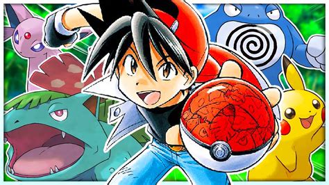 red's team pokemon|red's team pokemon manga.